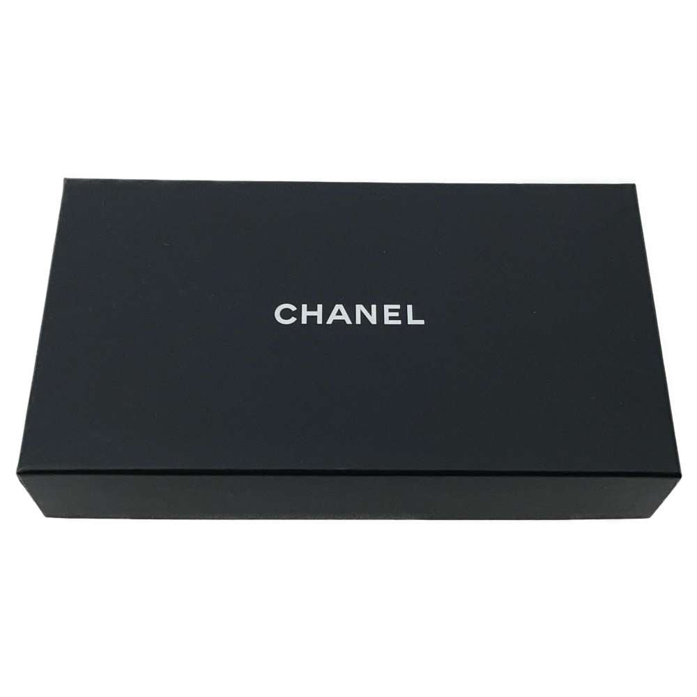 CHANEL Scarf Pleated Green/Pink/White Silk100%