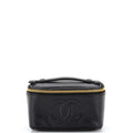 CHANEL Vintage Timeless Cosmetic Case Caviar Small