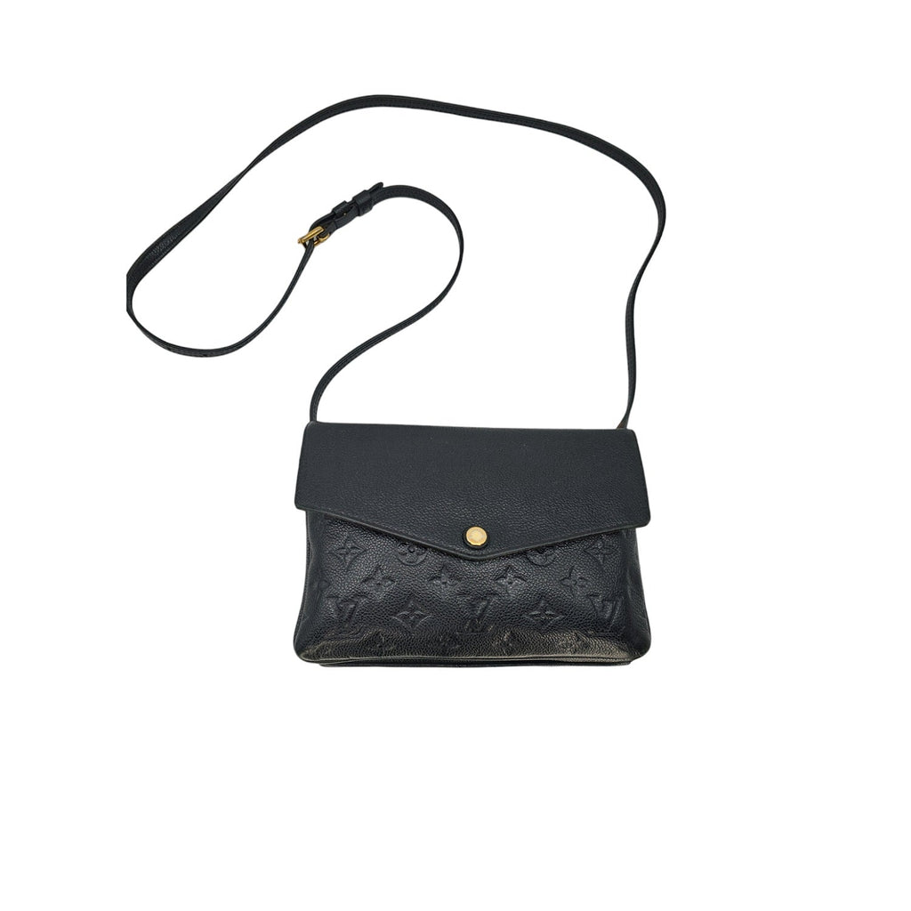 Louis Vuitton Twice Black Monogram Empreinte Crossbody Bag