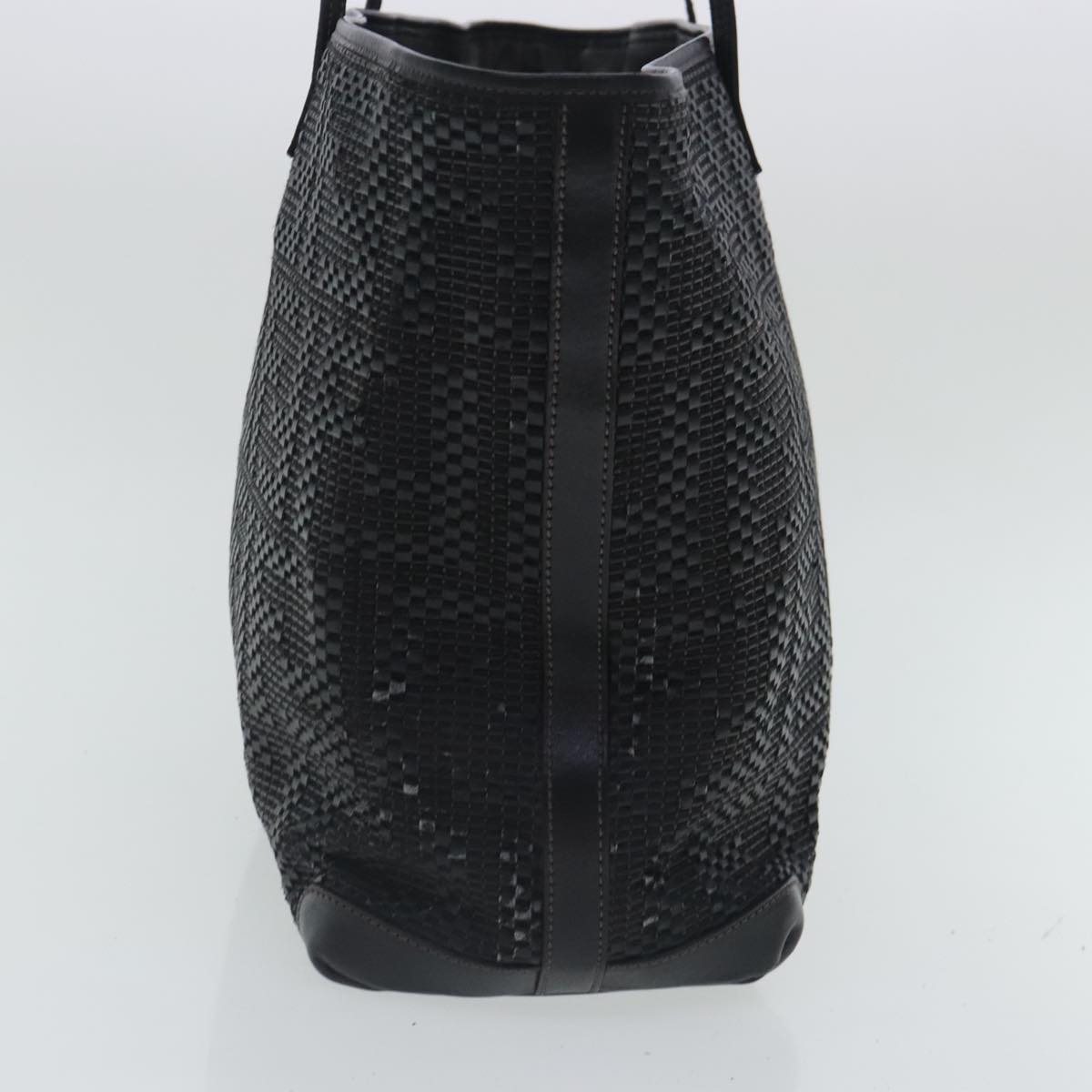 FENDI Zucca Canvas Tote Bag Leather Black 95342