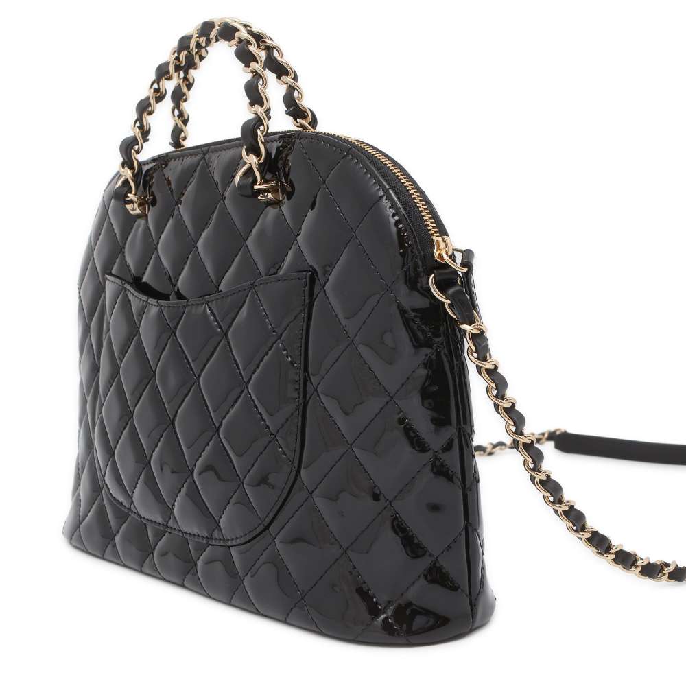 CHANEL 2wayChainHandbag BlackAS3969 Patent Leather