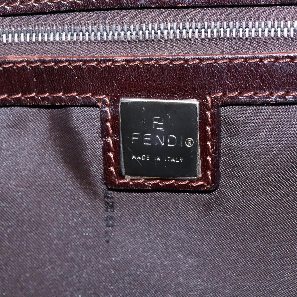 FENDI Zucca Canvas Tote Bag Brown Black 95503