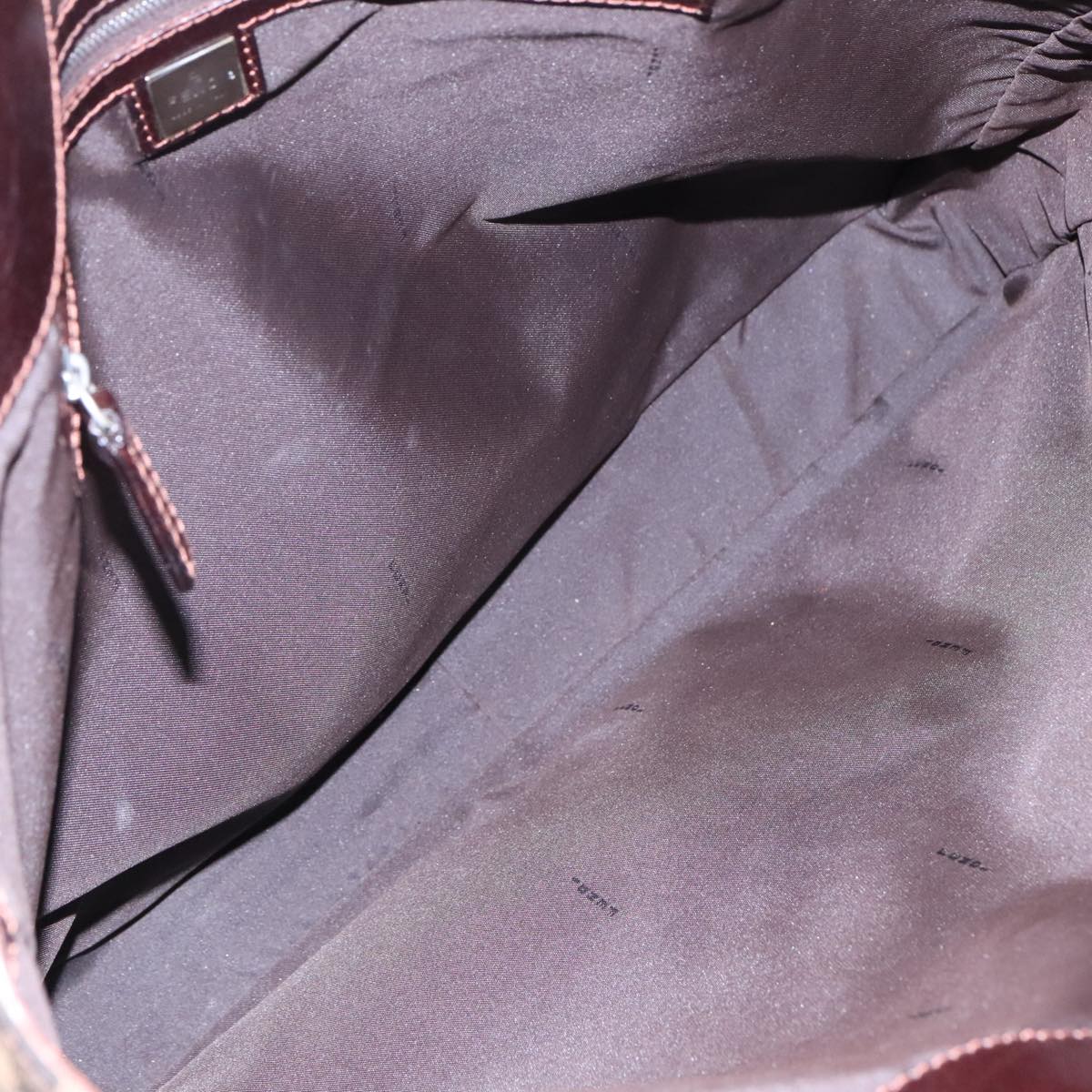 FENDI Zucca Canvas Tote Bag Brown Black 95503