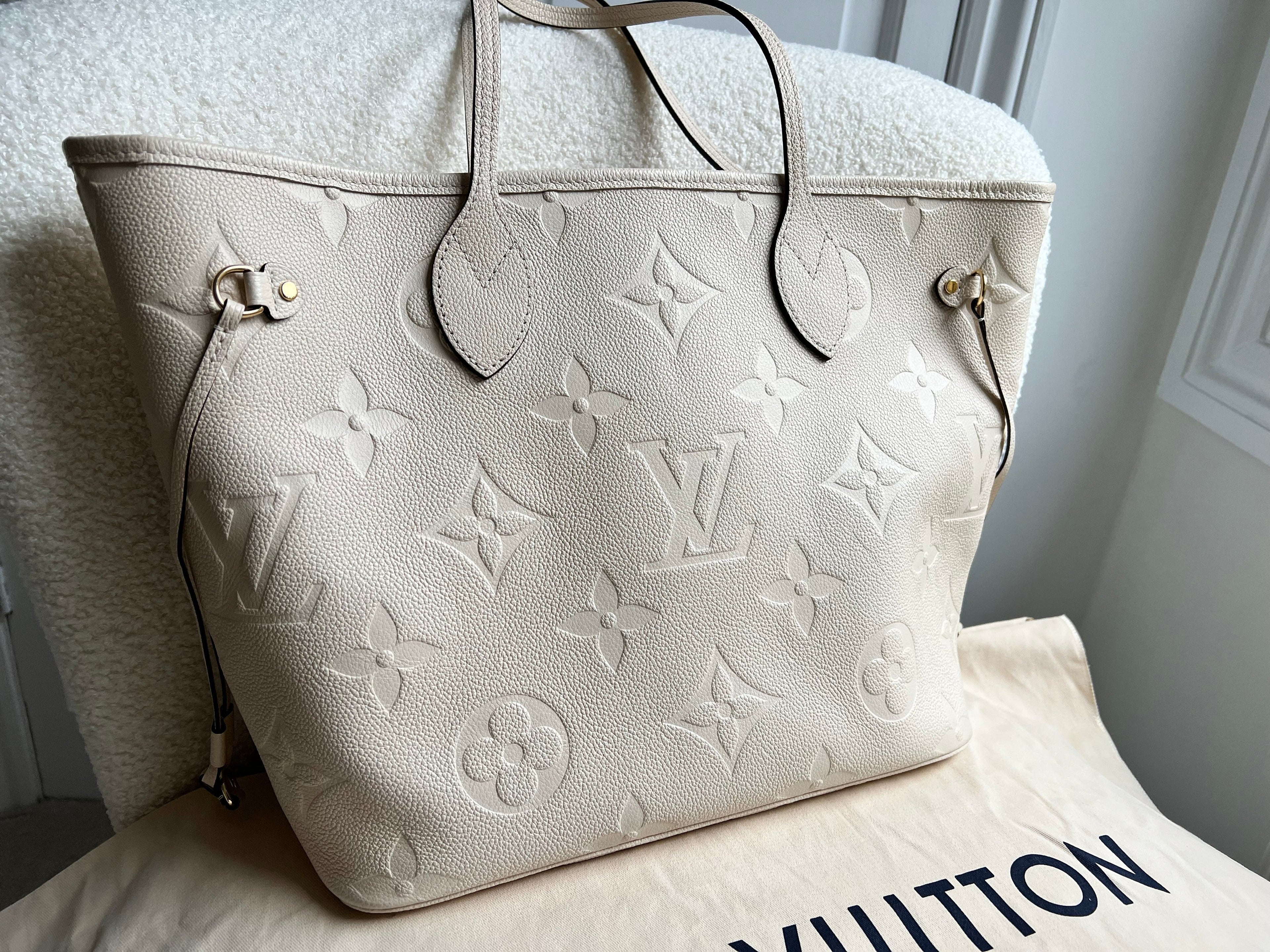 Louis Vuitton Neverfull MM Creme Empreinte (RRP £1,940)