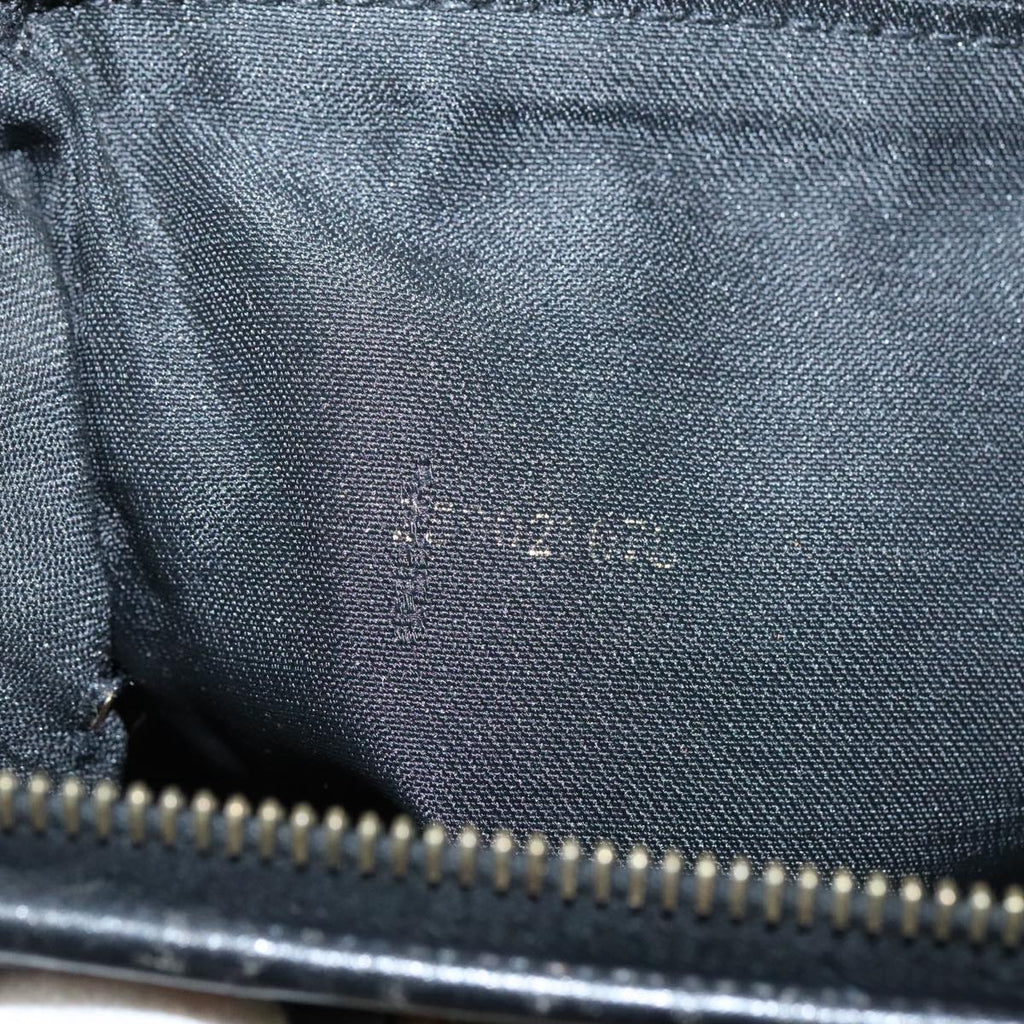 FENDI Pecan Canvas Mini Hand Bag Brown Black gold 95610