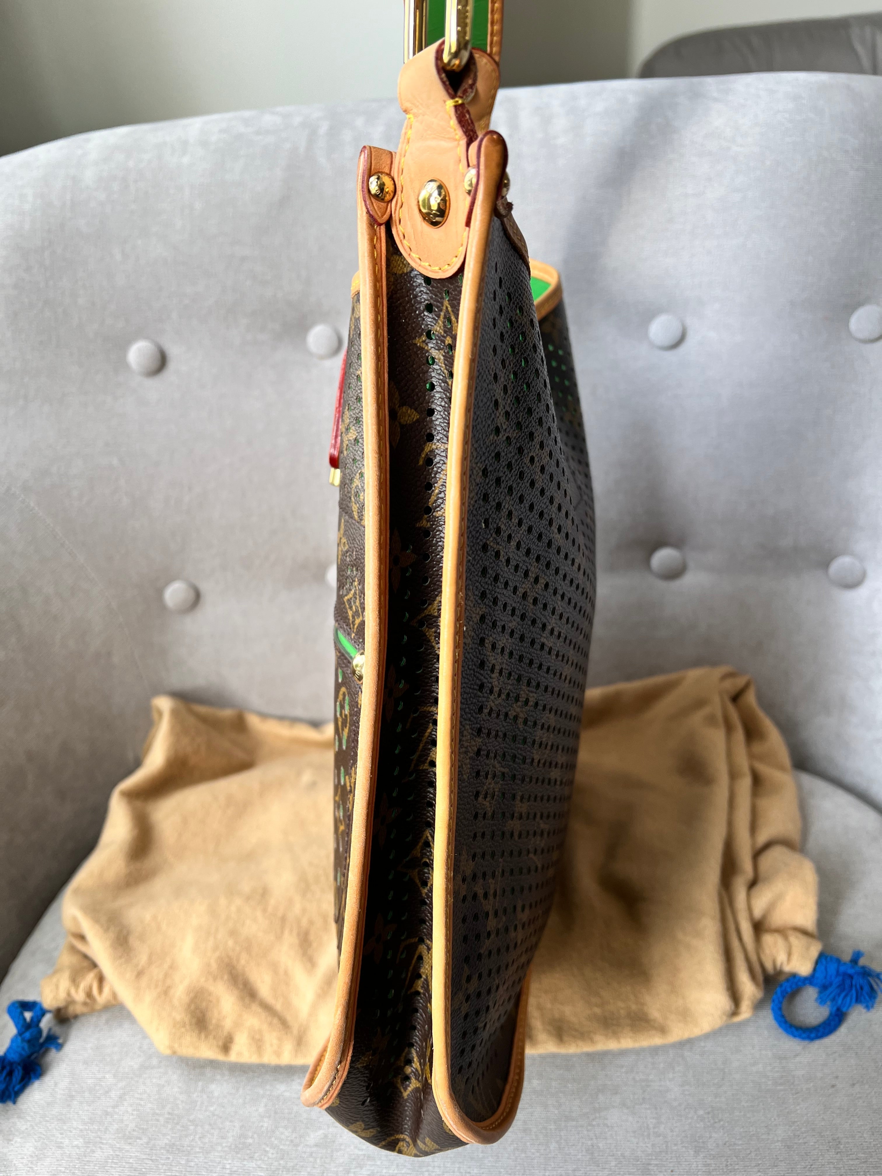 Louis Vuitton Perforated Monogram Green Musette Bag
