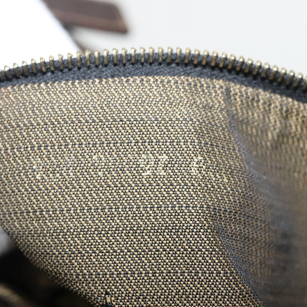 FENDI Zucca Canvas Hand Bag Brown Black Gold 95689