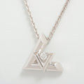 Louis Vuitton Pandantive LV Volt one GM diamond necklace 750 (WG) 18.0g