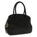 CHANEL V Stitch Hand Bag Caviar Skin Black Gold CC 95729