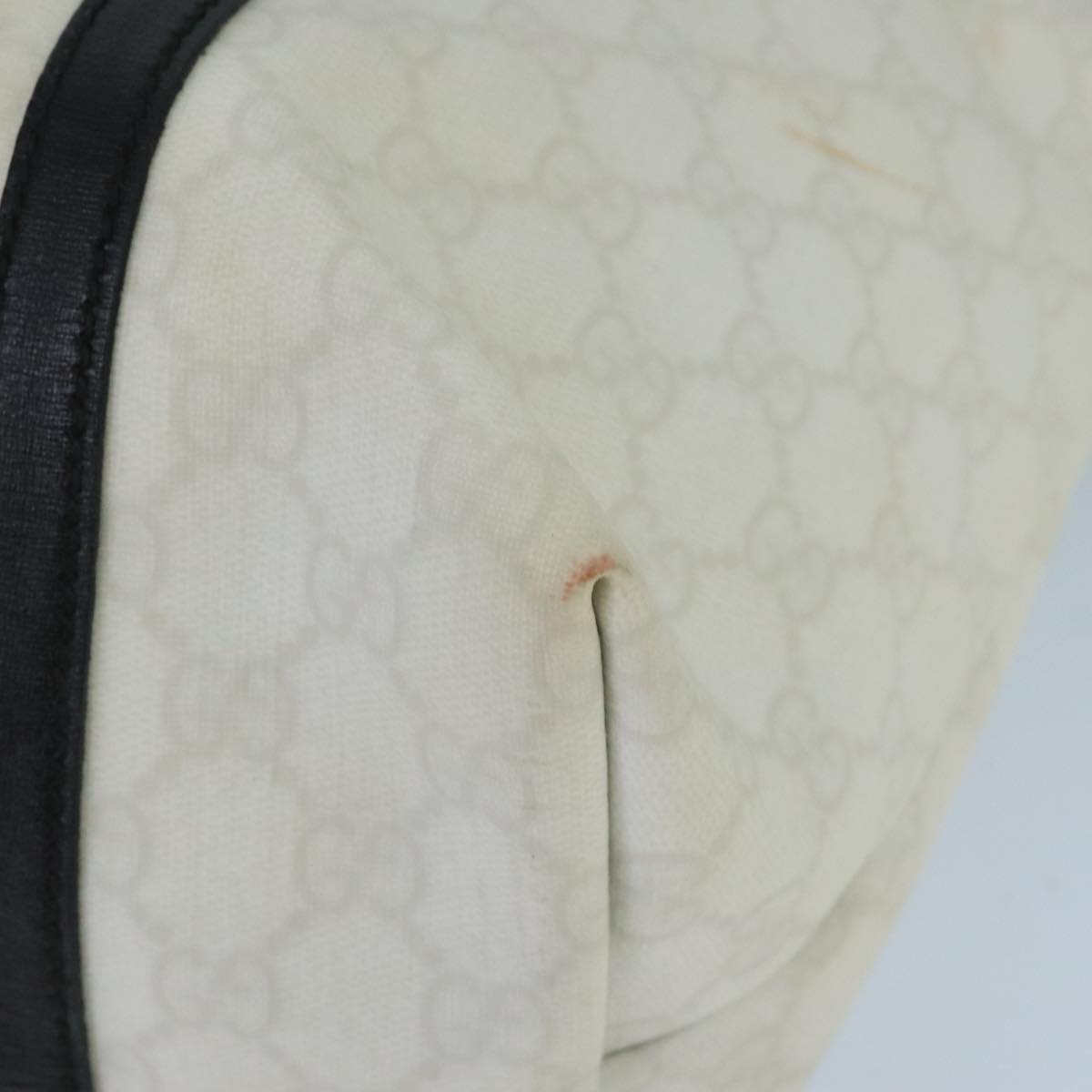 GUCCI GG Supreme Tote Bag PVC Gold White 197953 95798