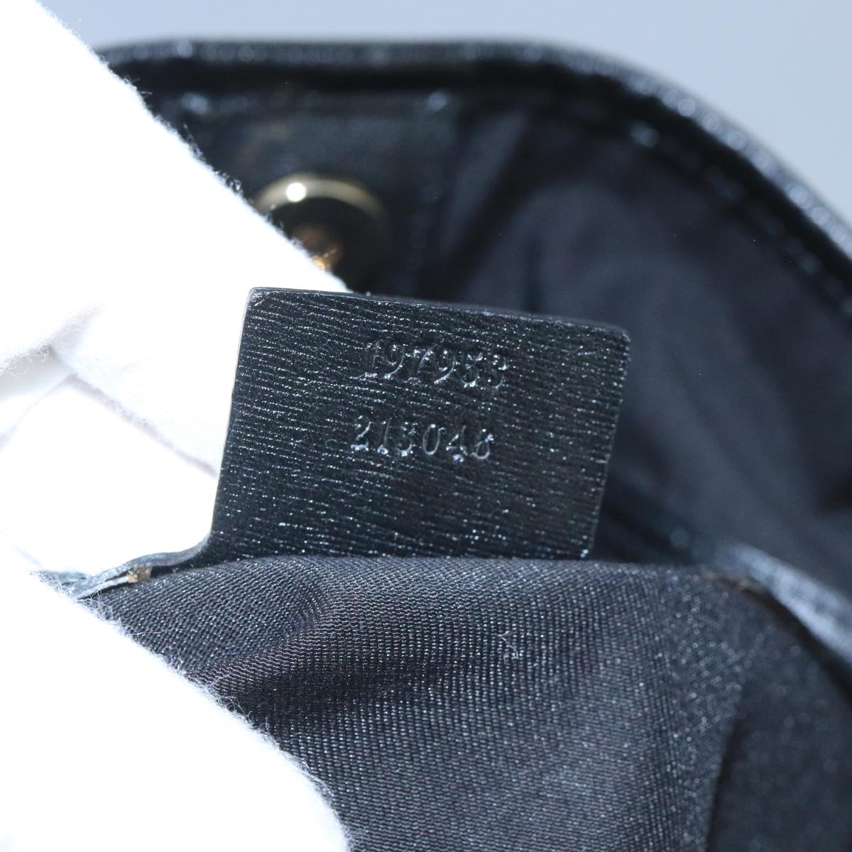 GUCCI GG Supreme Tote Bag PVC Gold White 197953 95798