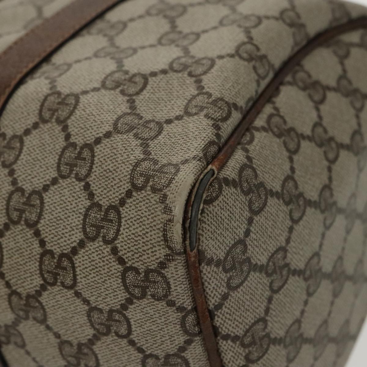 GUCCI GG Supreme Web Sherry Line Boston Bag PVC Beige Red 010 378 95820
