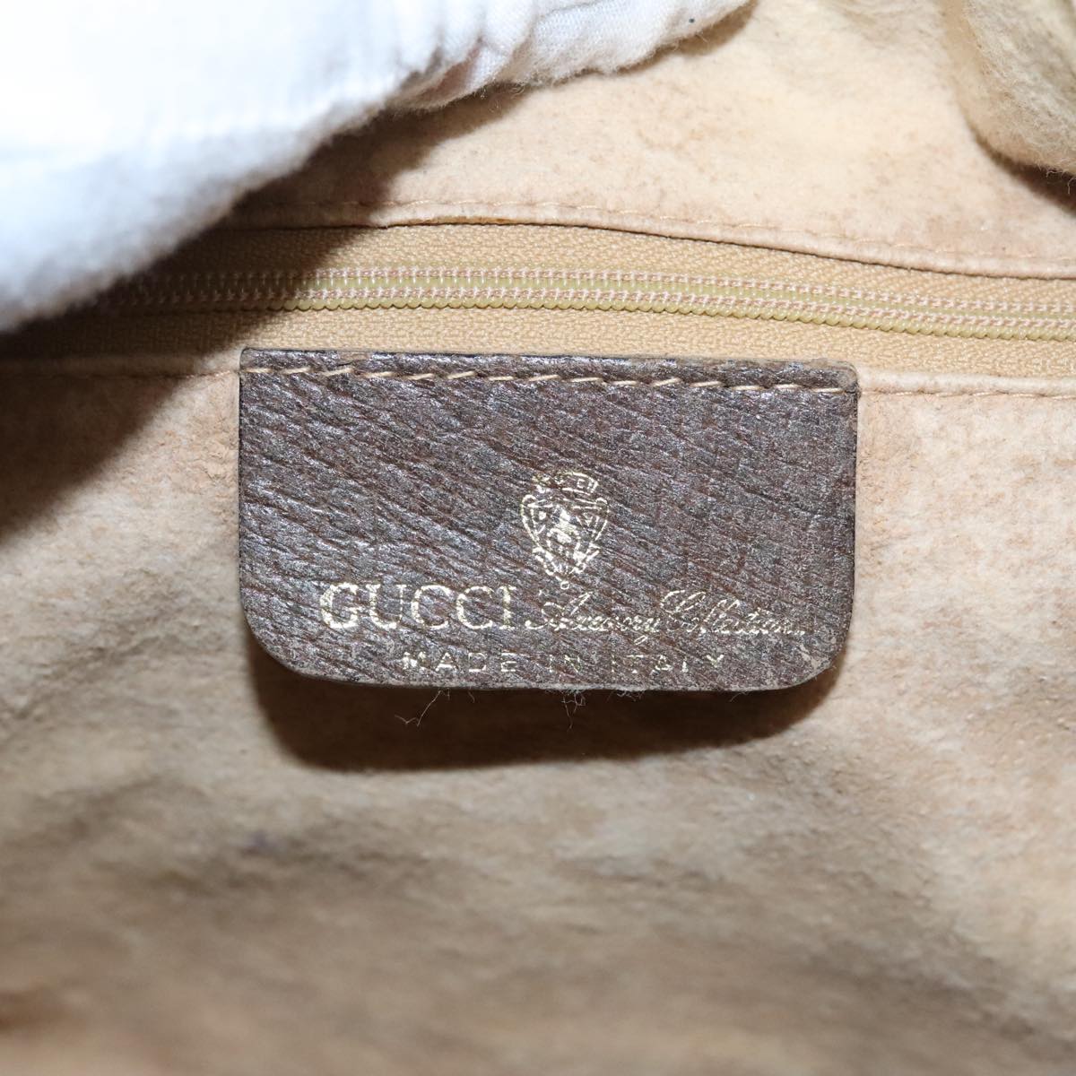 GUCCI GG Supreme Web Sherry Line Boston Bag PVC Beige Red 010 378 95820