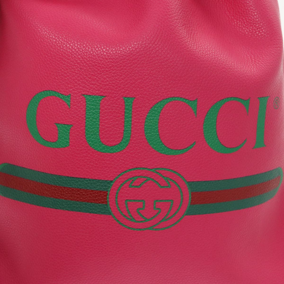 GUCCI Backpack Leather Pink 523586 95840