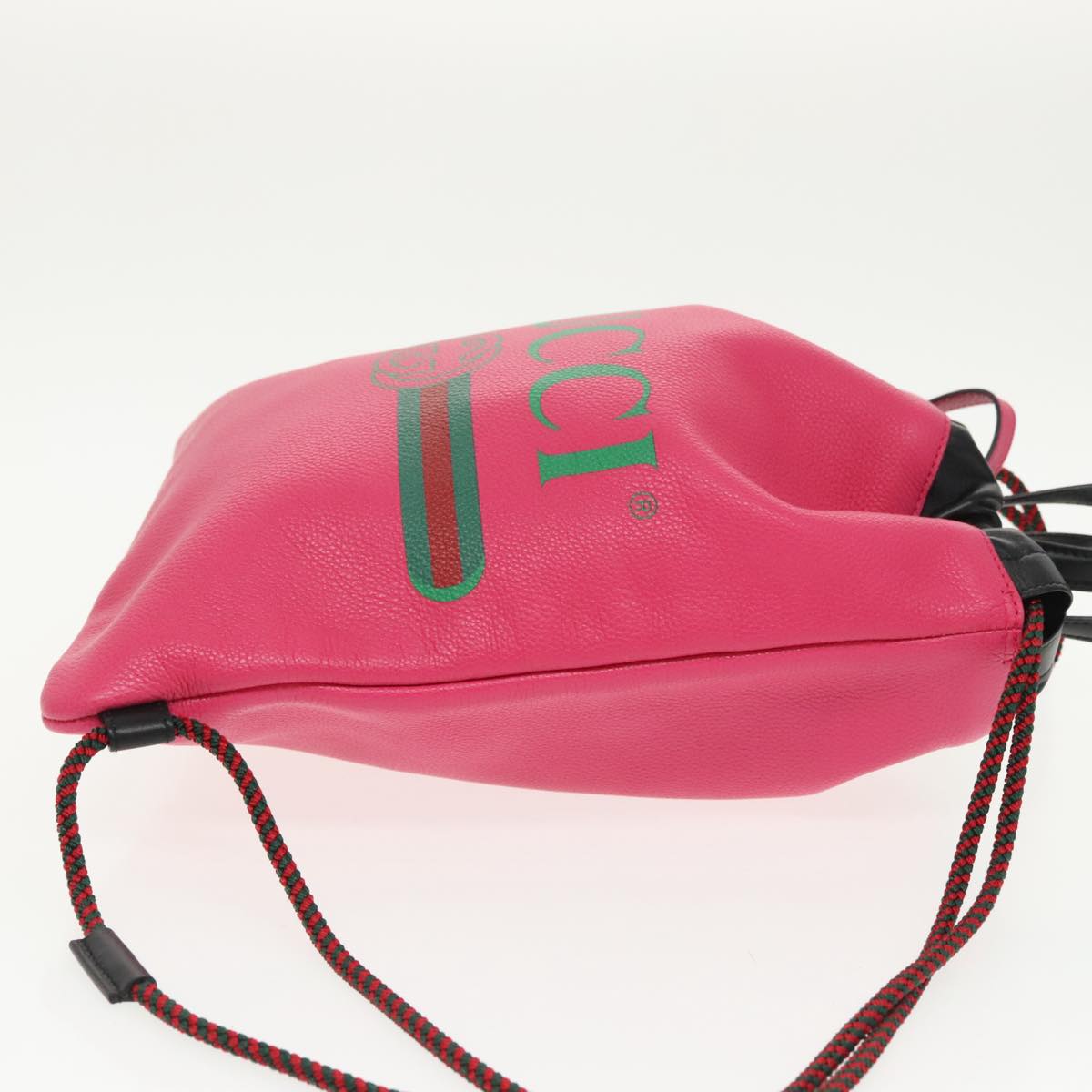 GUCCI Backpack Leather Pink 523586 95840