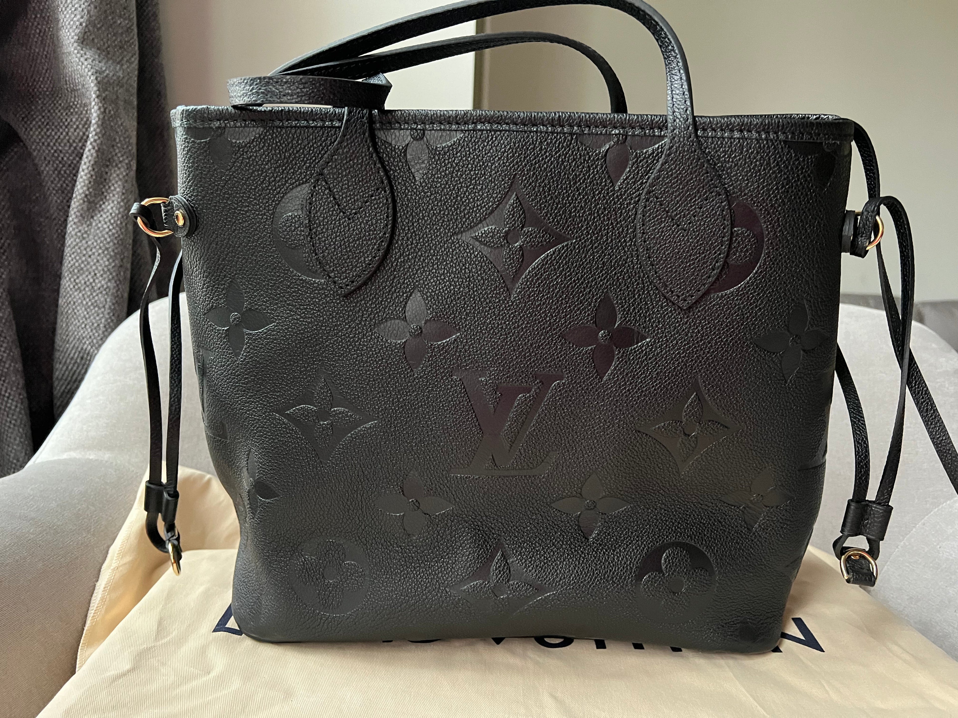 Louis Vuitton Neverfull MM Black Empreinte (RRP £1,940)