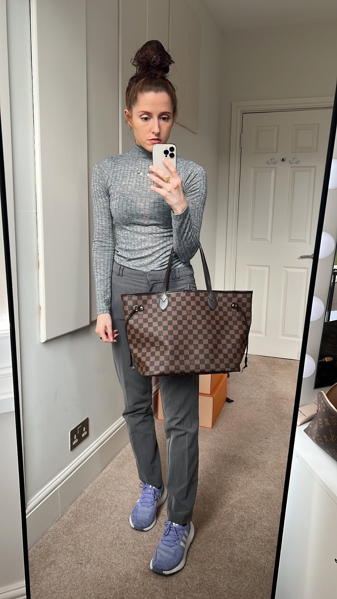 Louis Vuitton Neverfull MM Damier Ebene Cherry Interior (RRP £1,410)