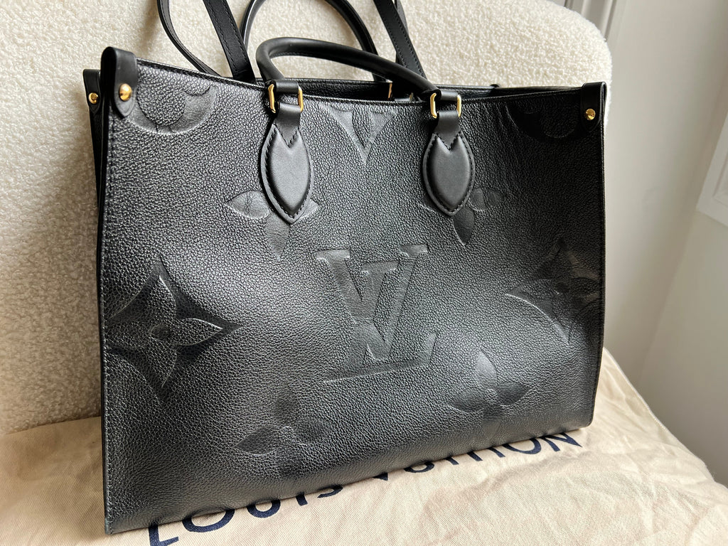 Louis Vuitton On the Go MM Black Empreinte (RRP £2,250)