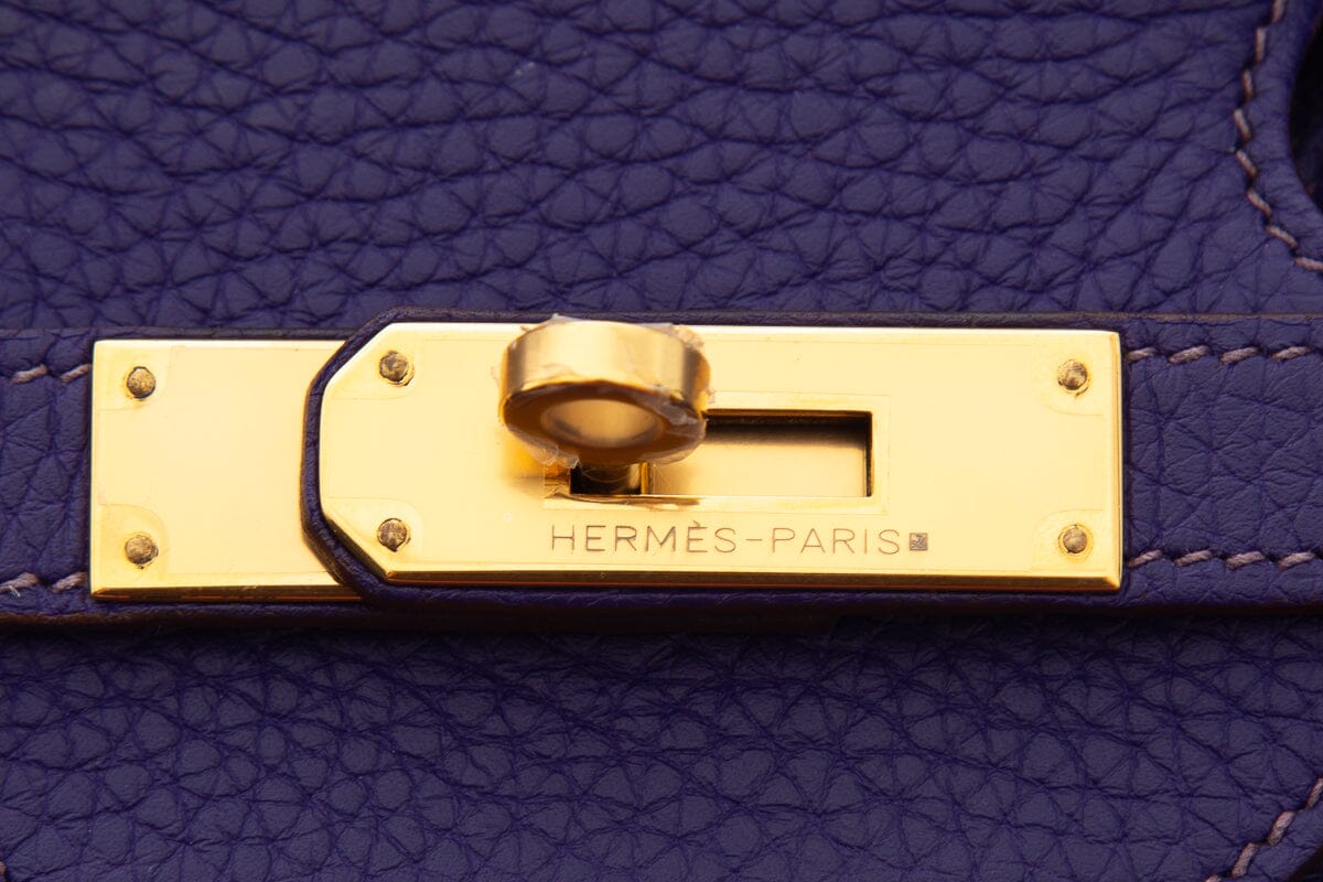 HermÃƒÆ’Ã‚Â¨s Ultra Violet 35CM Birkin in Togo Leather- With Key