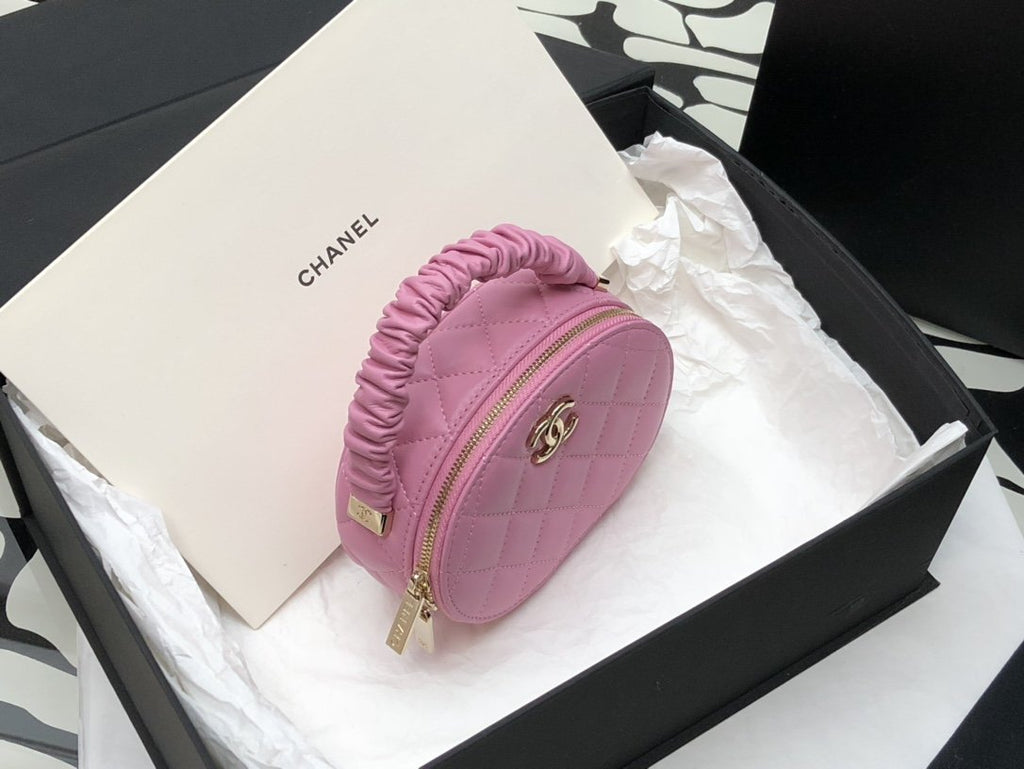 CHLVanity Case Shiny Gold PiNike Bag For Women 9.5cm/3.7in