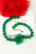 Collier camÃƒÆ’Ã‚Â©lia vert Augustine