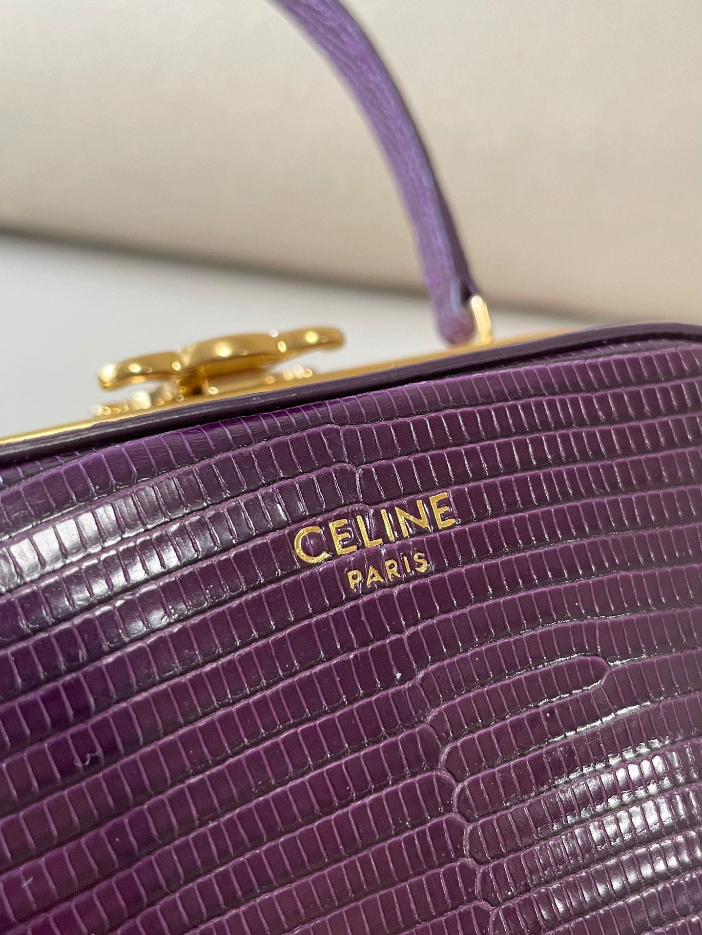 GLAMI Triomphe MinauGLAMIere In Lizard Violet For Women 4in/10cm