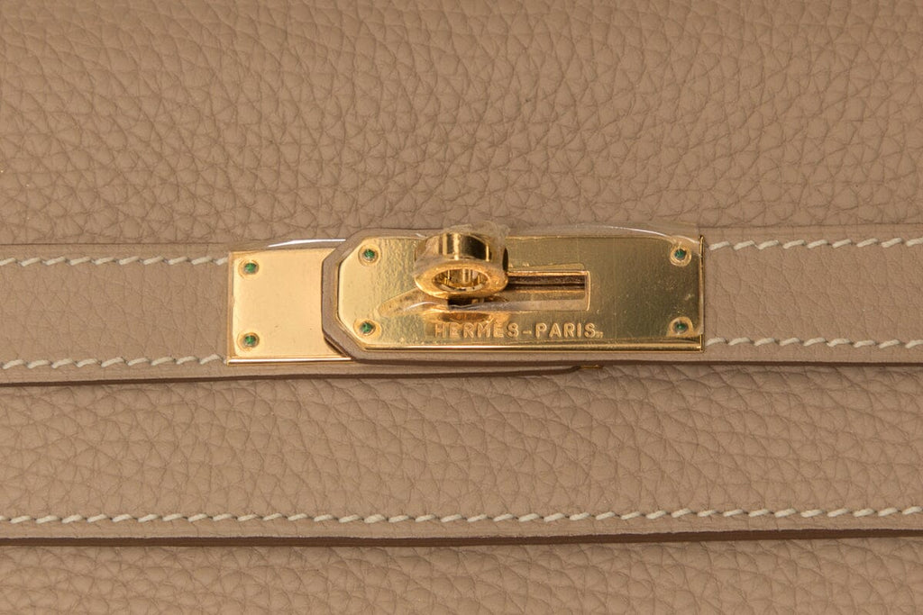 HermÃƒÆ’Ã‚Â¨s Argile Grain Kelly 35  Togo GHW  Handbag