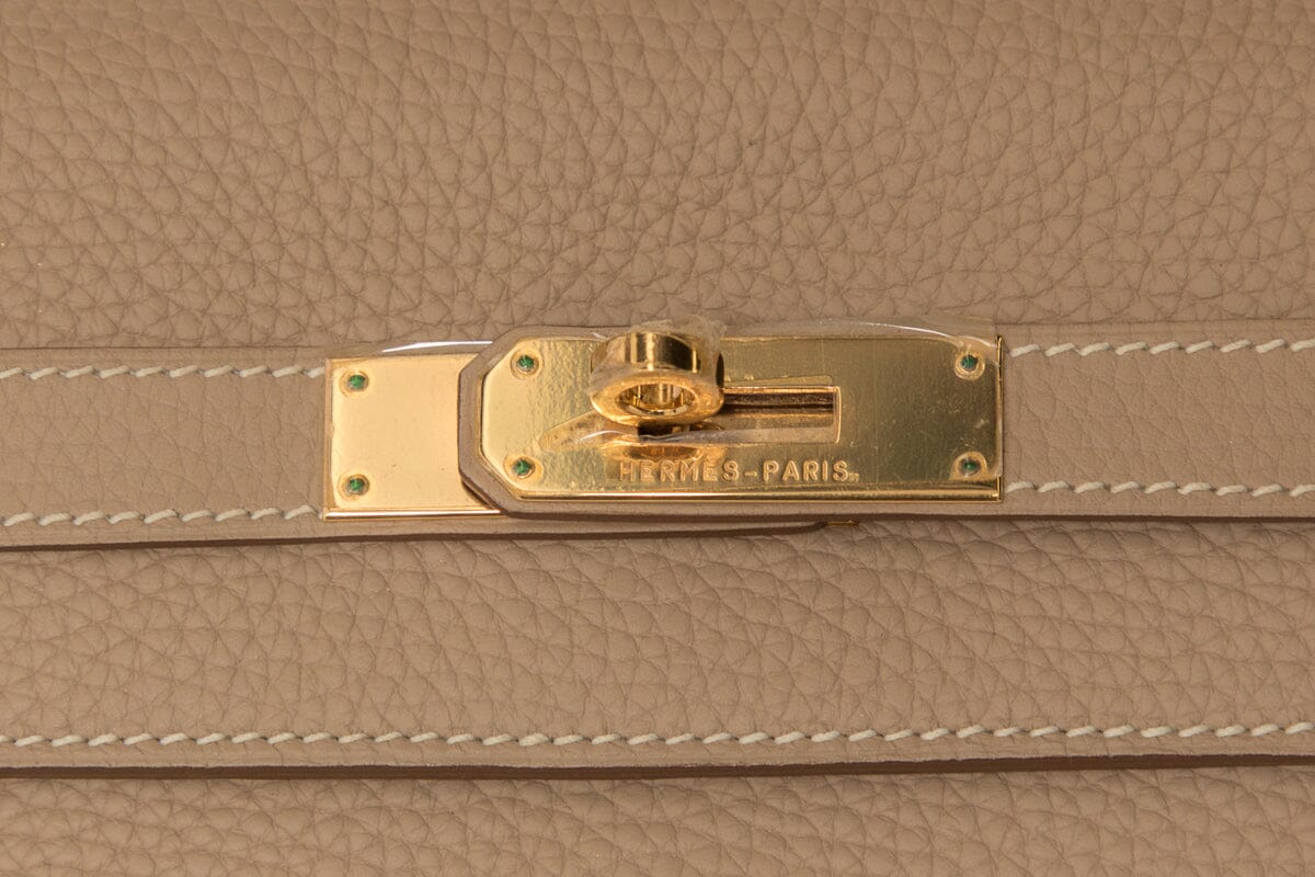 HermÃƒÆ’Ã‚Â¨s Argile Grain Kelly 35  Togo GHW  Handbag