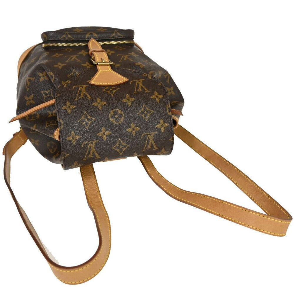 Louis Vuitton Montsouris Mm  Canvas Handbag ()