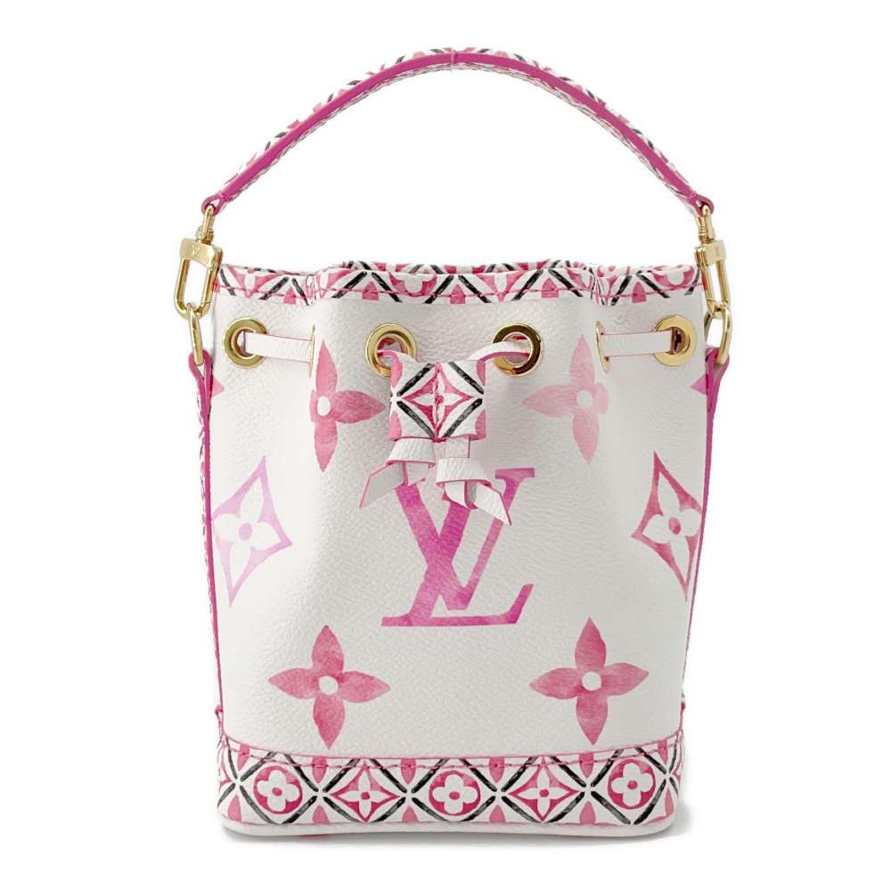 LOUIS VUITTON Nanonoe Rose/White M82386 Monogram / Giant