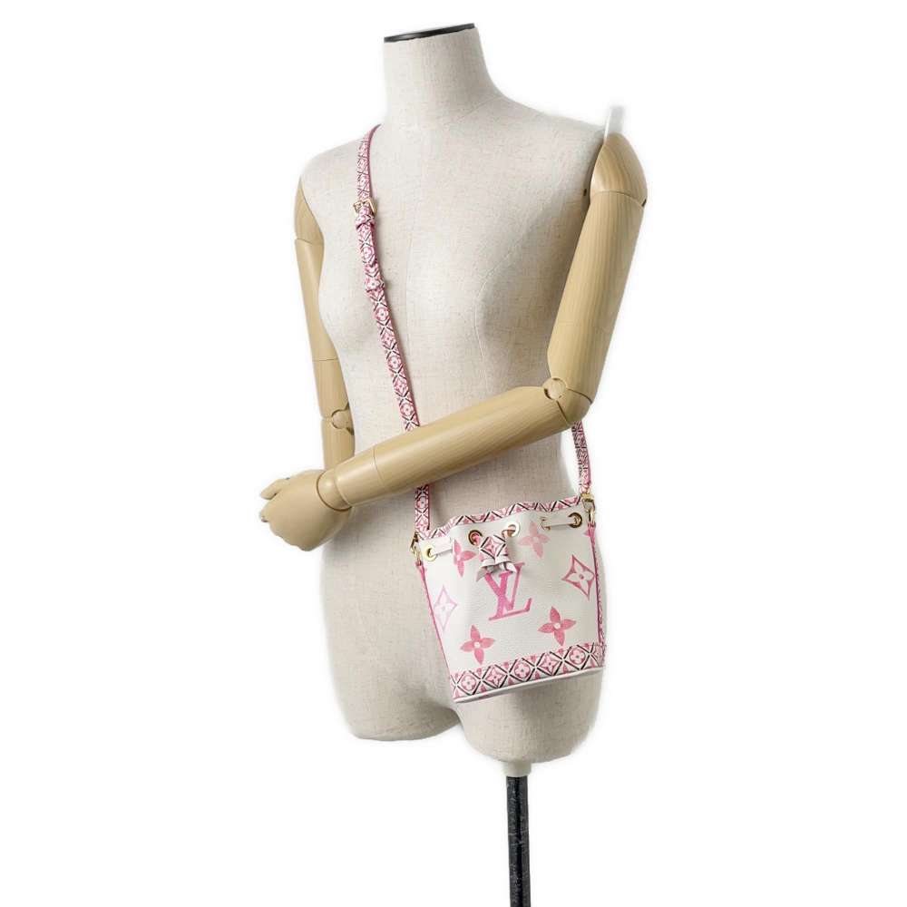 LOUIS VUITTON Nanonoe Rose/White M82386 Monogram / Giant