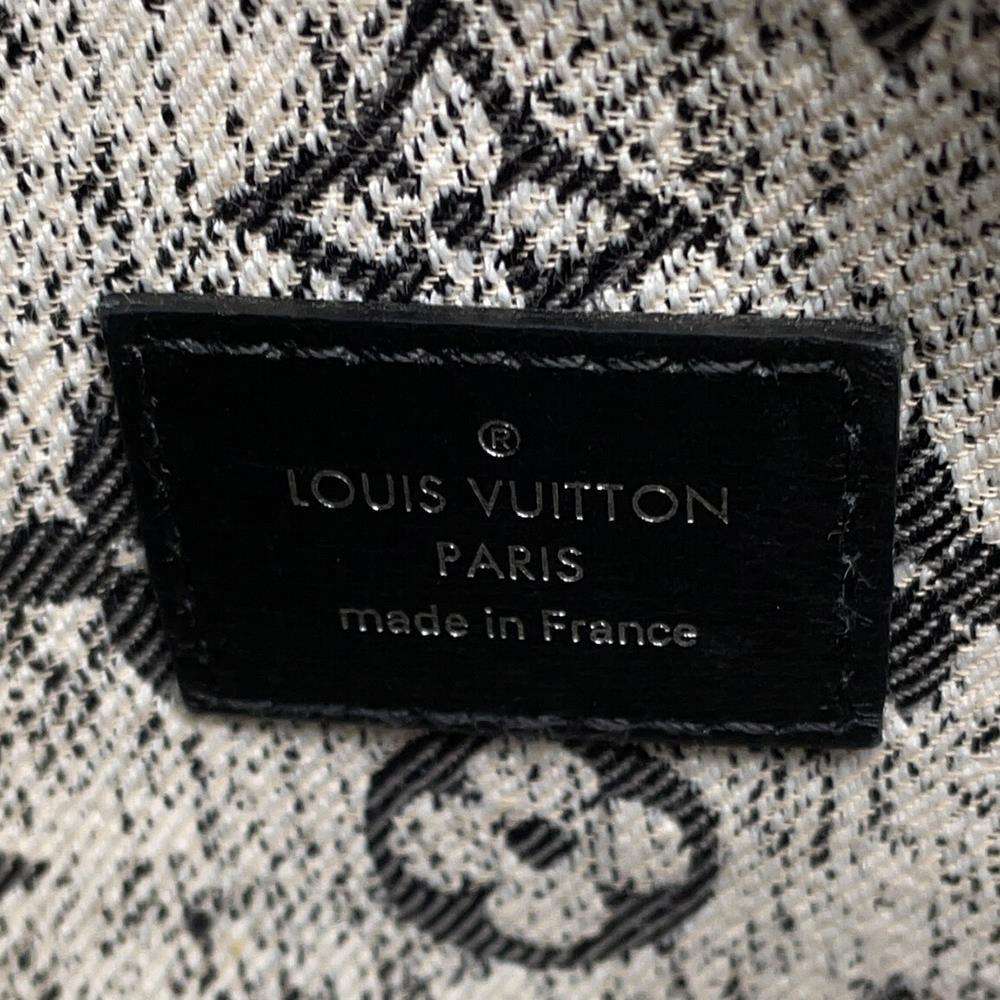 LOUIS VUITTON Onthego Noir/White M46448 Monogram・Jacquard Denim Size MM