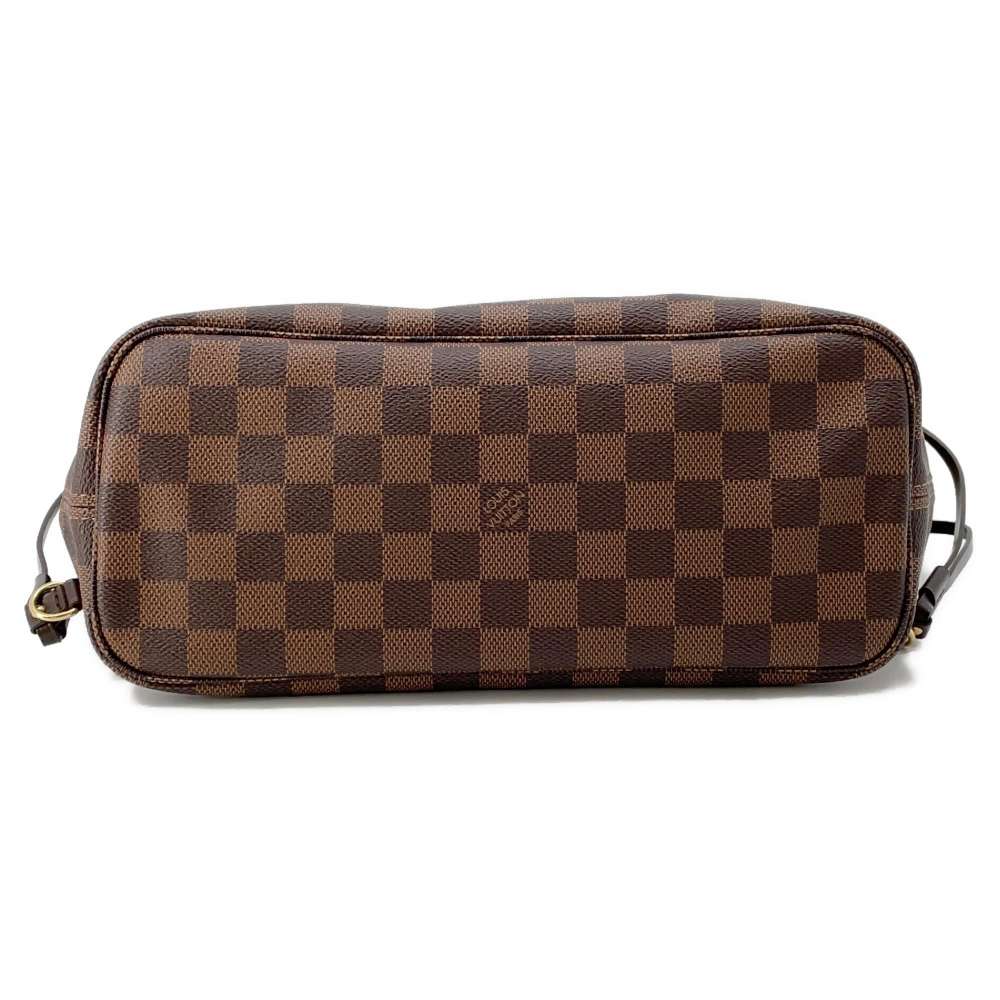 LOUIS VUITTON Neverfull Red N51109 Damier Ebene Canvas Size PM