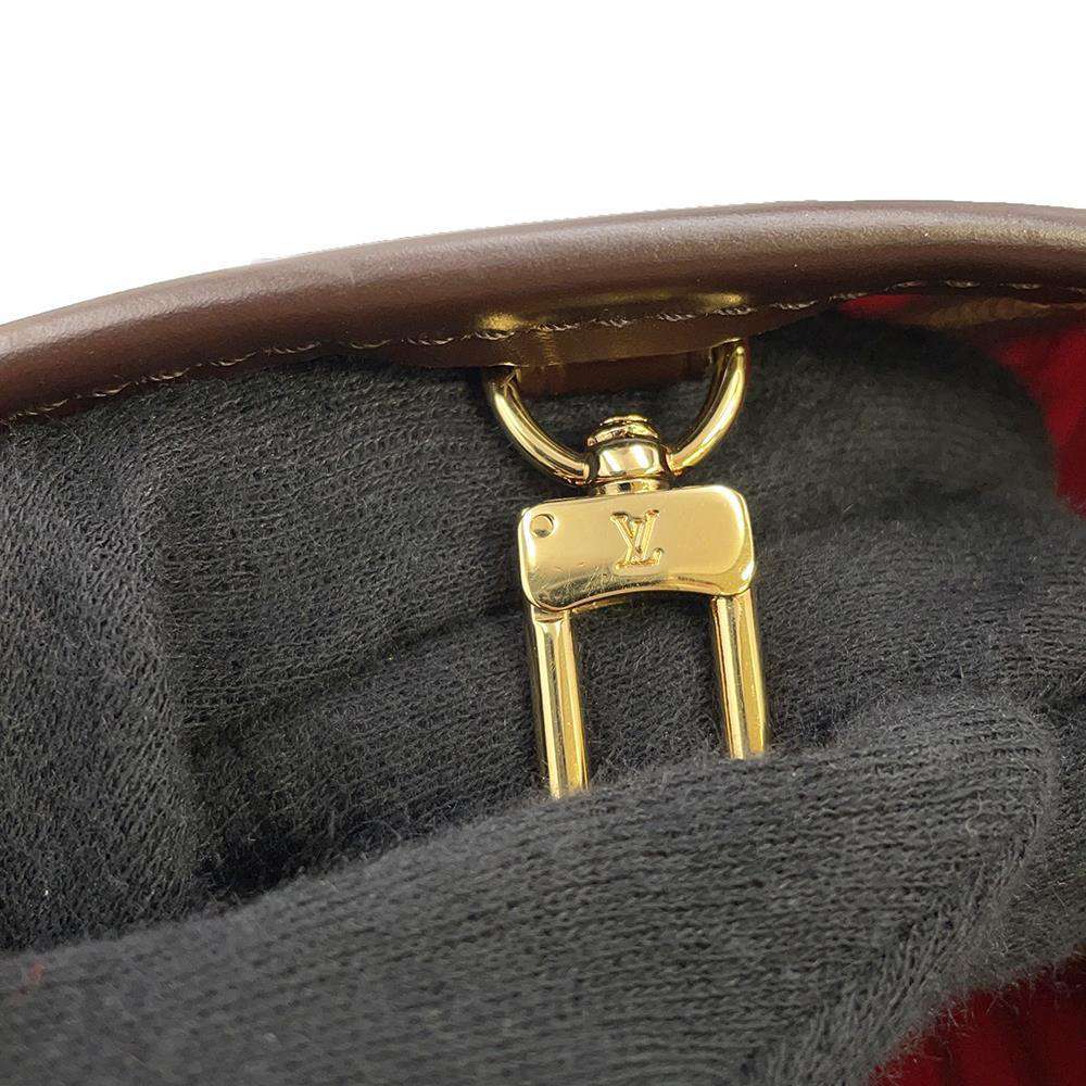 LOUIS VUITTON Neverfull Red N51109 Damier Ebene Canvas Size PM