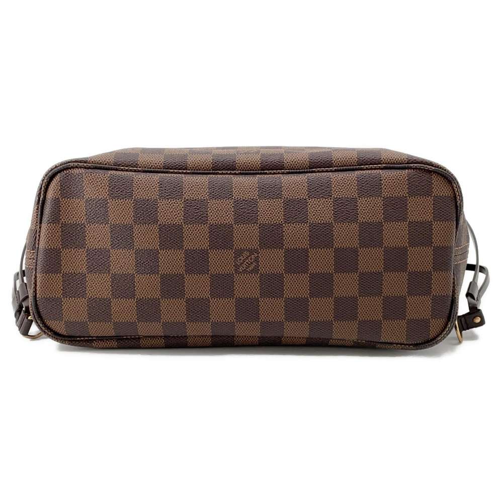 LOUIS VUITTON Neverfull Red N51109 Damier Ebene Canvas Size PM