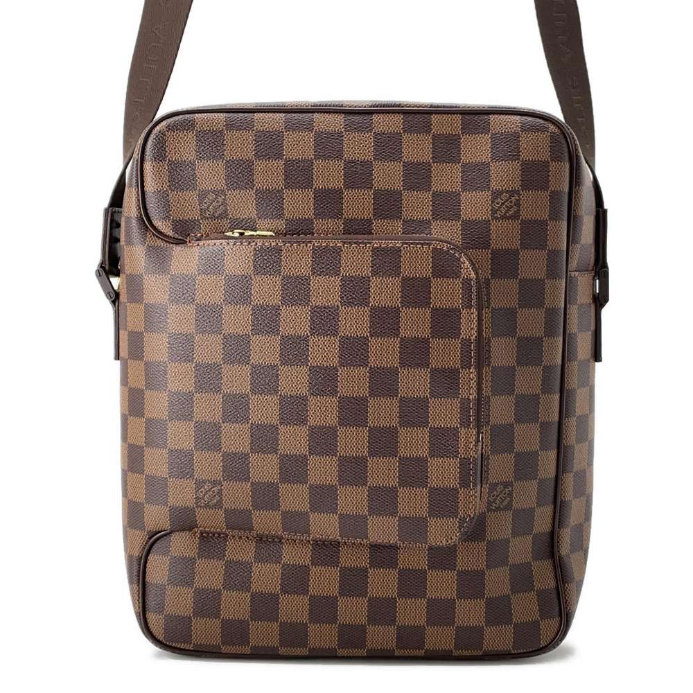 LOUIS VUITTON Olav Red N41441 Damier Ebene Canvas Size MM