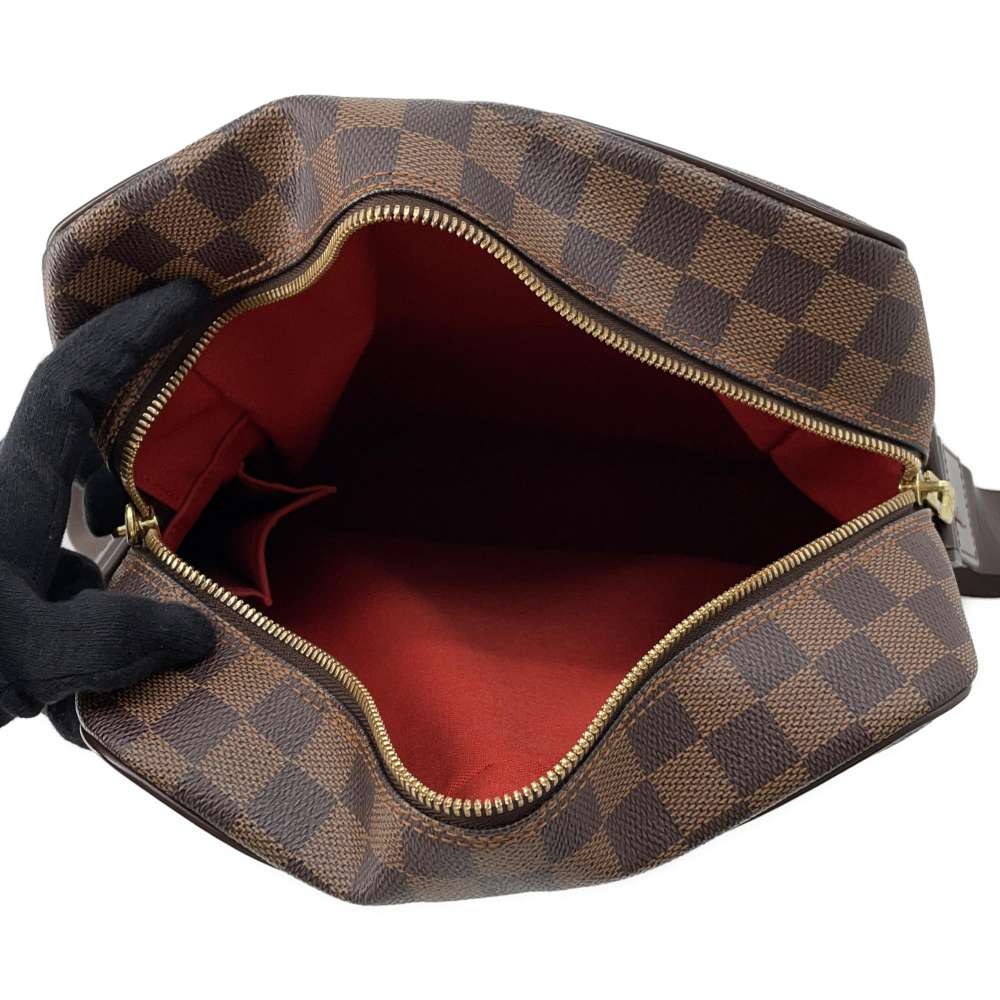 LOUIS VUITTON Olav Red N41441 Damier Ebene Canvas Size MM