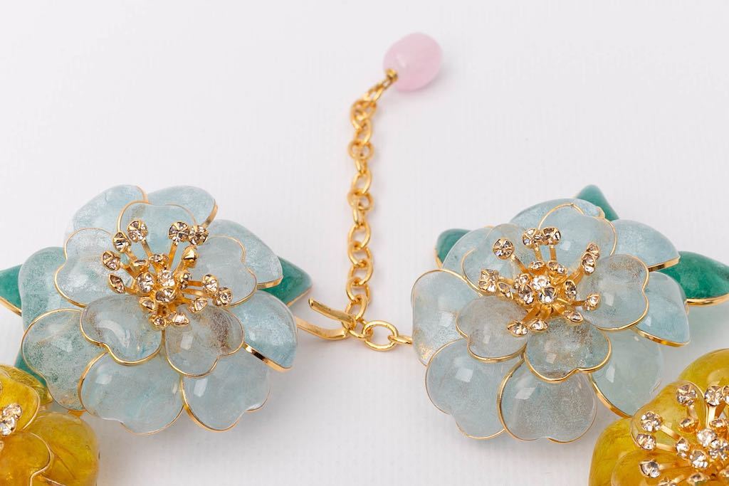 Collier fleurs Augustine