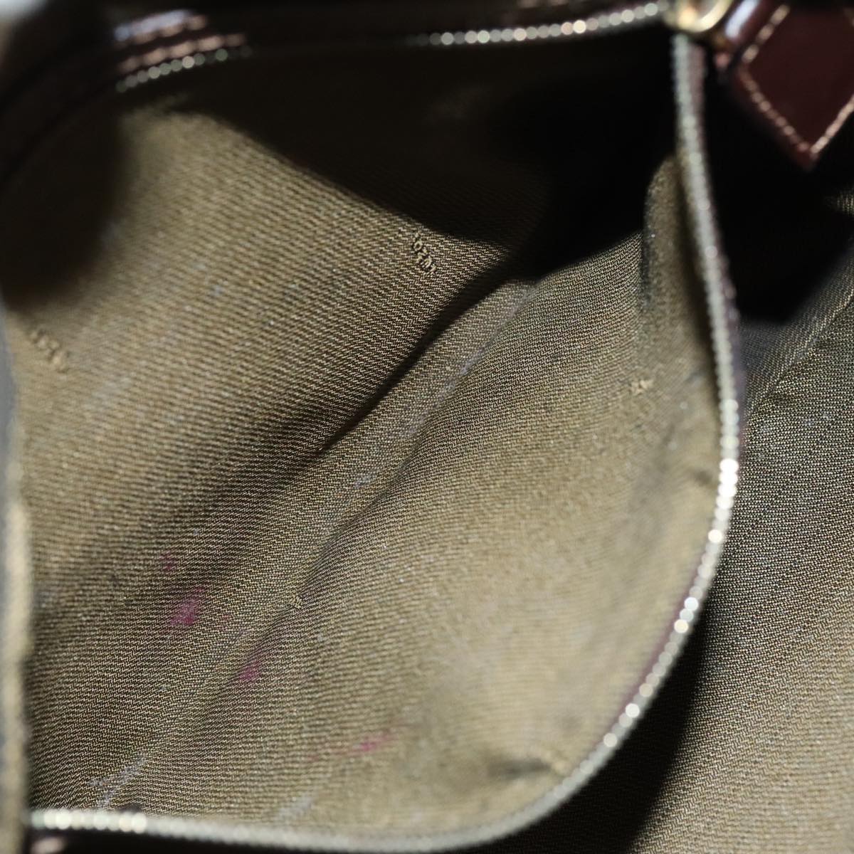FENDI Zucca Canvas Shoulder Bag Black Brown gold 96320