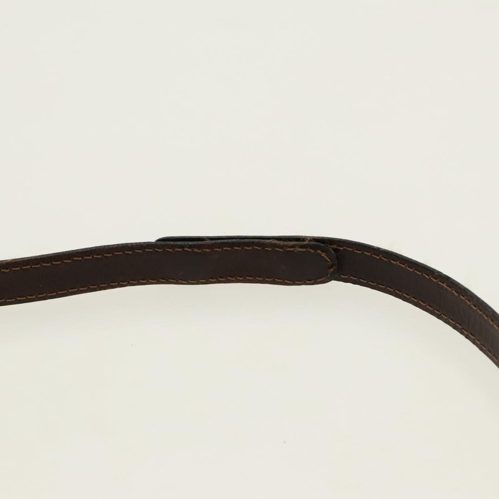 FENDI Zucca Canvas Shoulder Bag Black Brown gold 96320