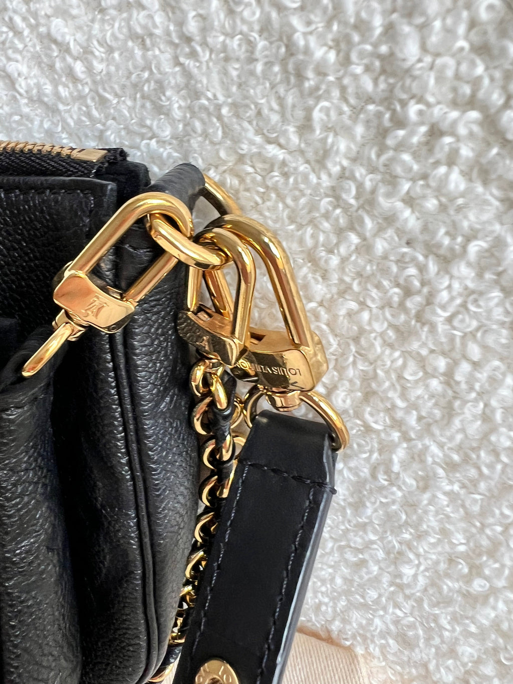 Louis Vuitton Multi Pochette Accessoires Black Empreinte (RRP £2140)