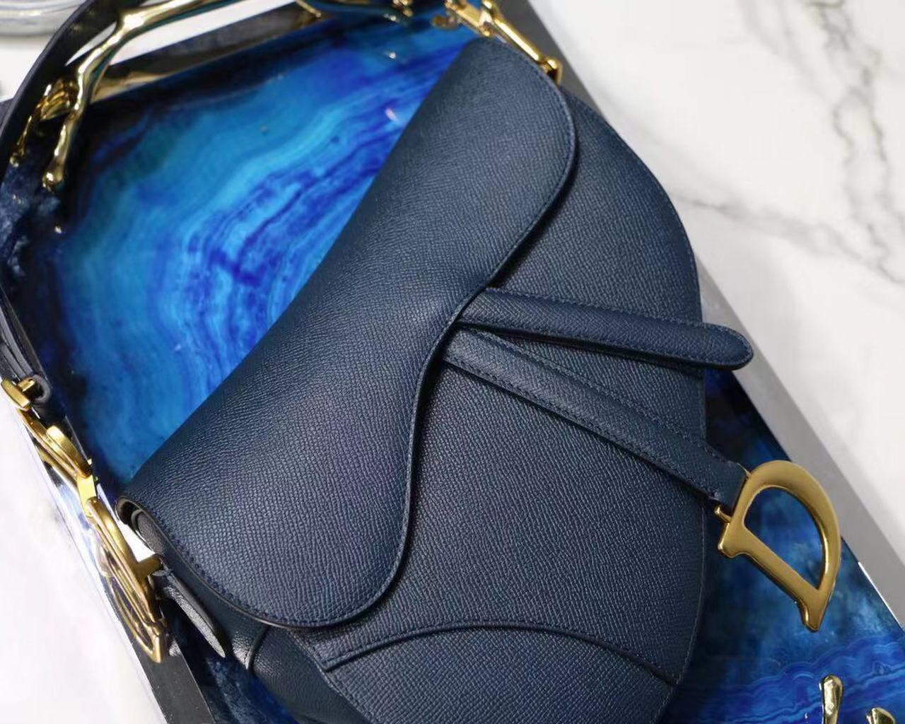 GLAMI Saddle Shoulder Bag Blue For Women 7in/17cm CD