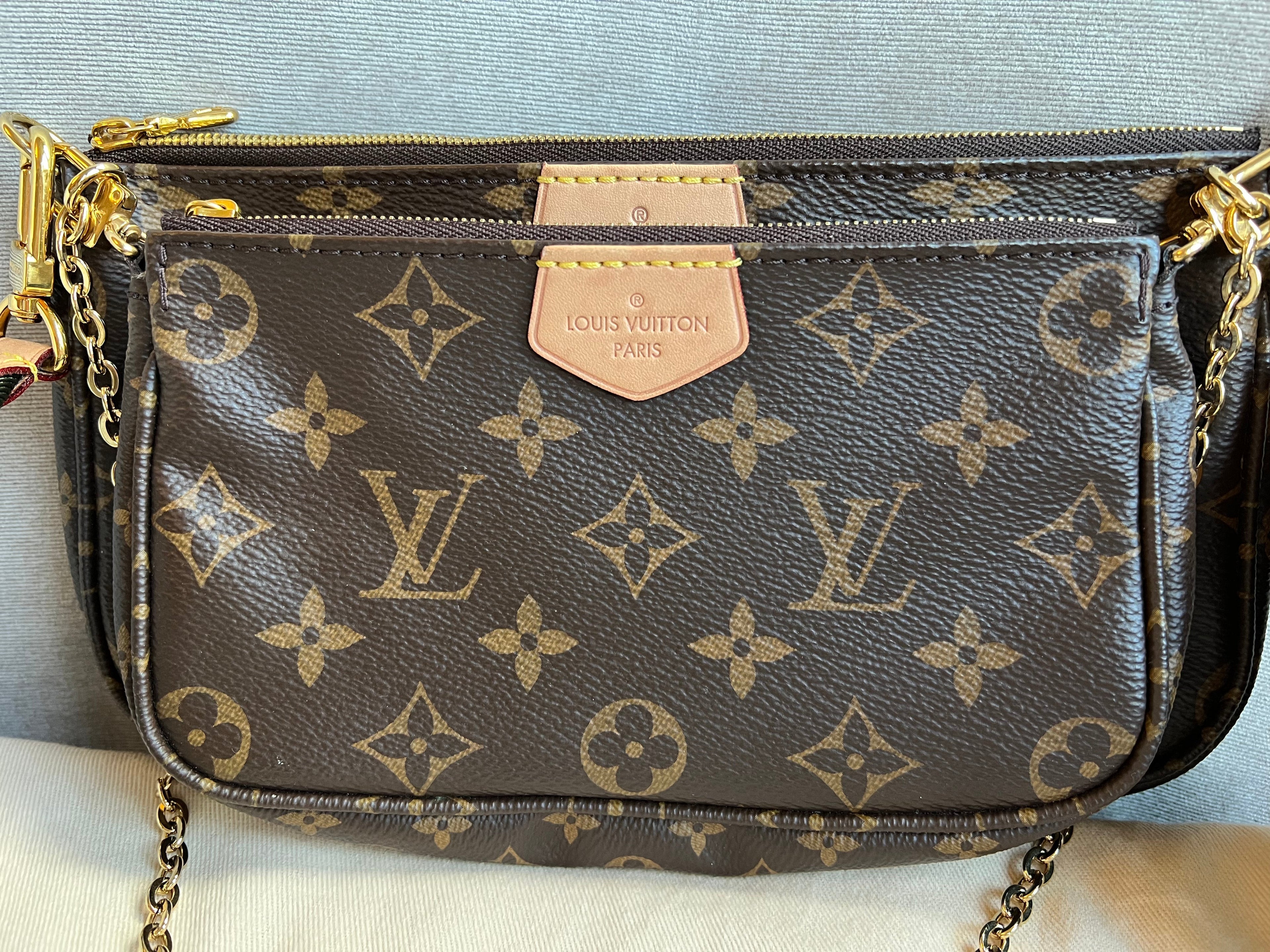 Louis Vuitton Multi Pochette Accessoires Khaki (RRP £1970)