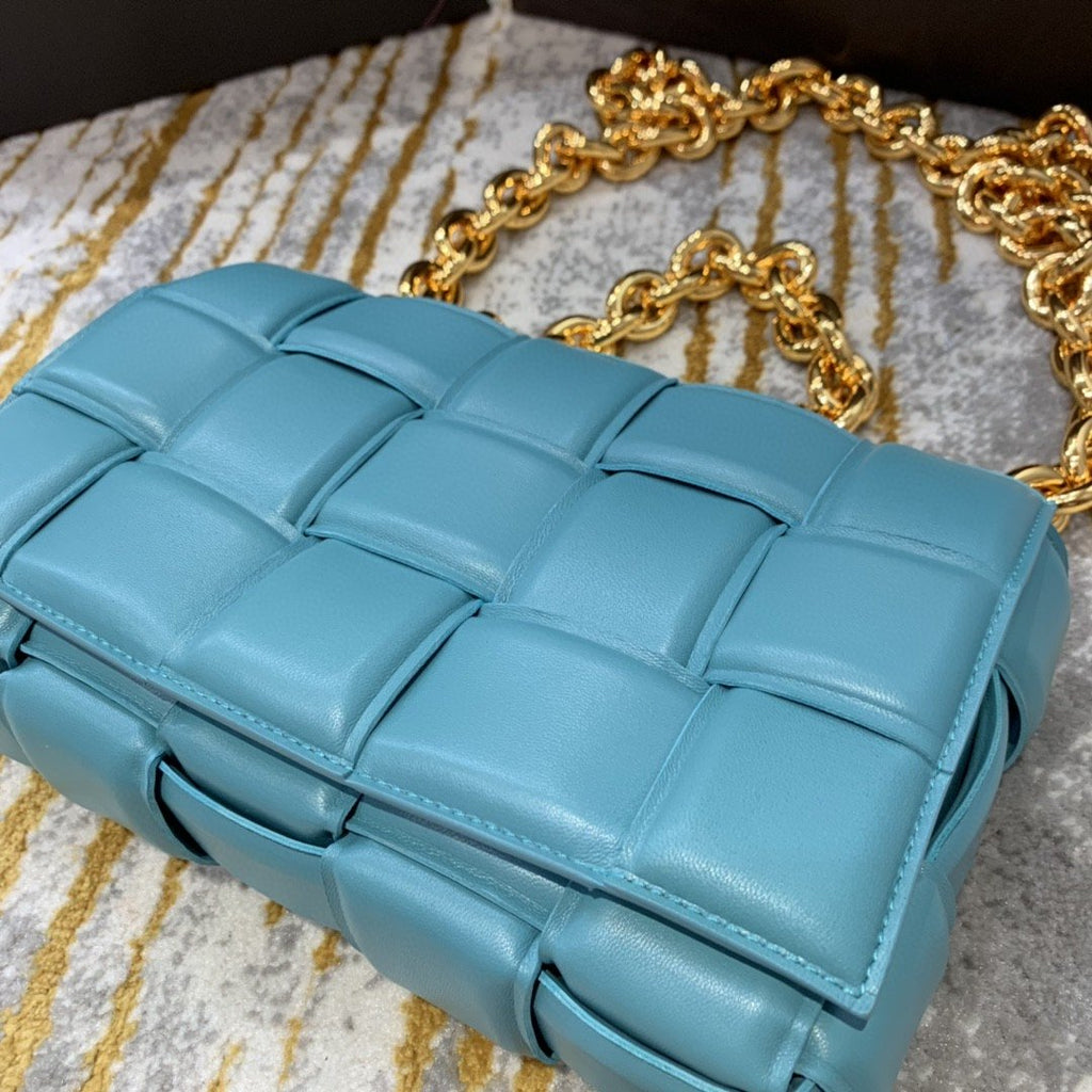 GLAMI Chain Cassette Bag For Women 10.2in/26cm In Light Blue