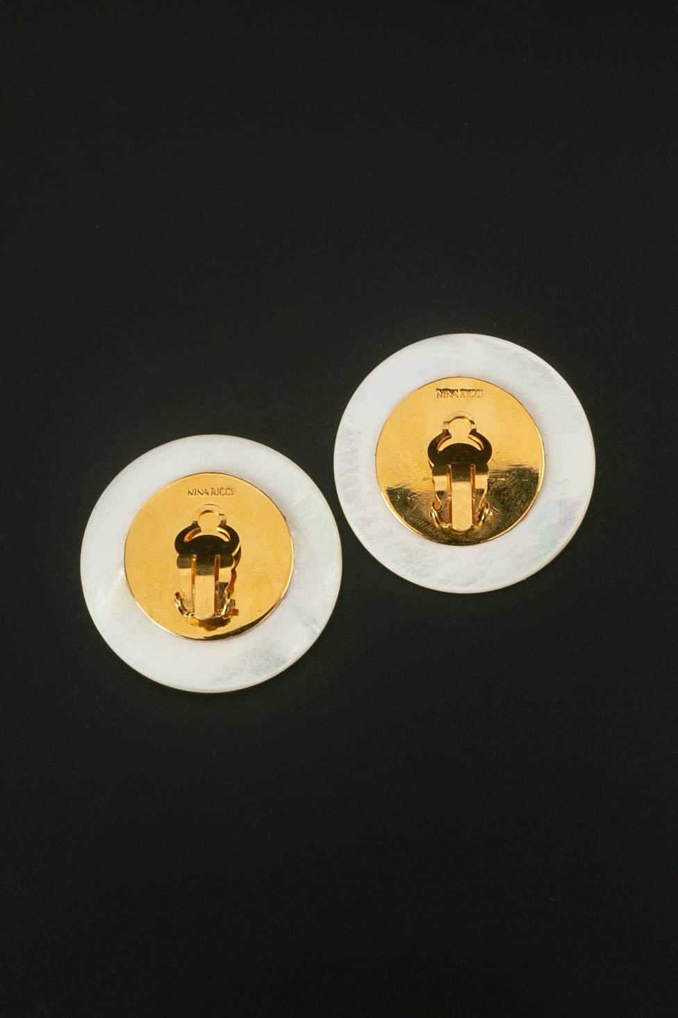 Boucles d'oreilles nacrÃƒÆ’Ã‚Â©es Nina Ricci