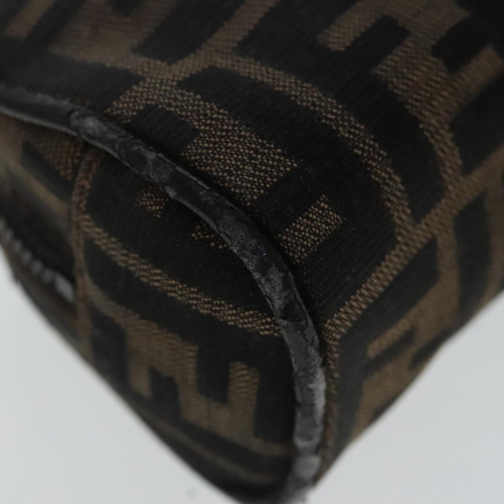 FENDI Zucca Canvas Pouch Brown 96675