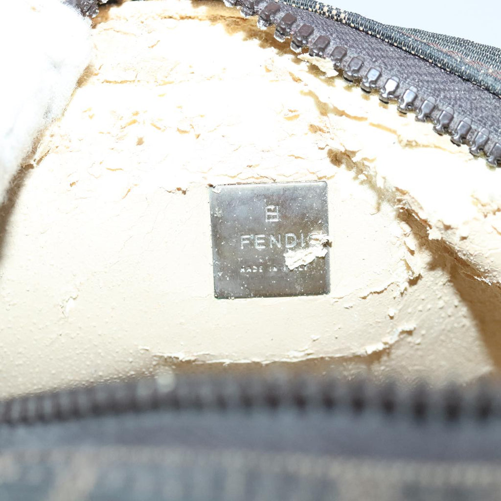 FENDI Zucca Canvas Pouch Brown 96675