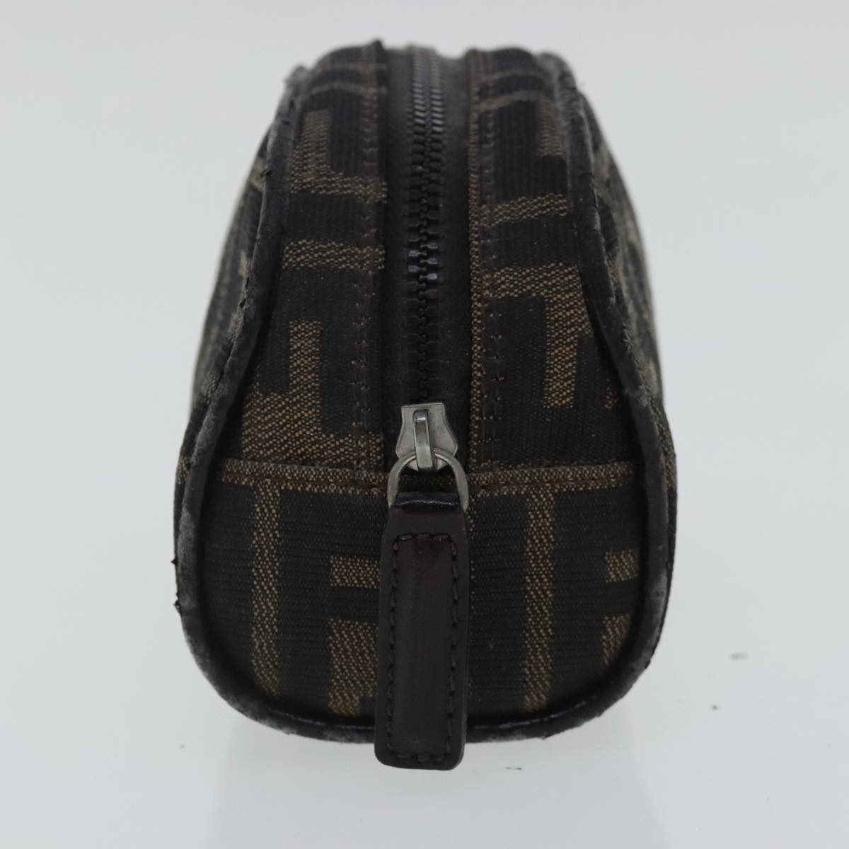 FENDI Zucca Canvas Pouch Brown 96675