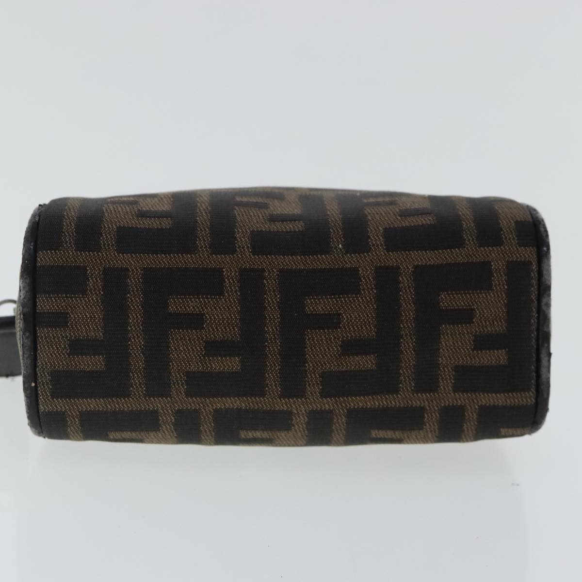 FENDI Zucca Canvas Pouch Brown 96675