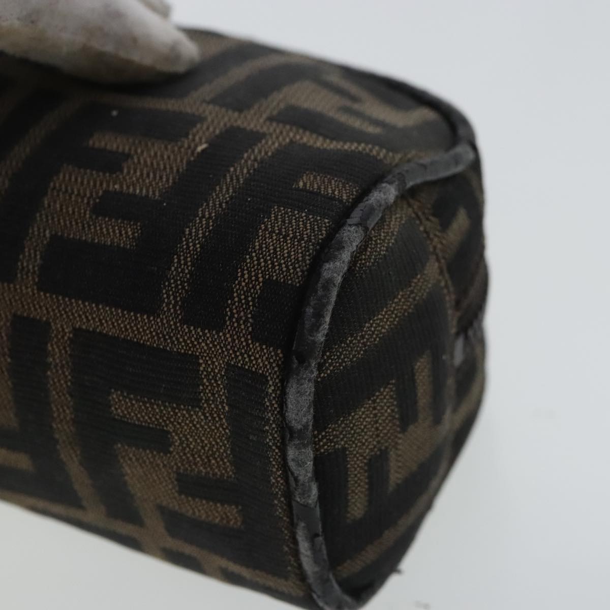 FENDI Zucca Canvas Pouch Brown 96675